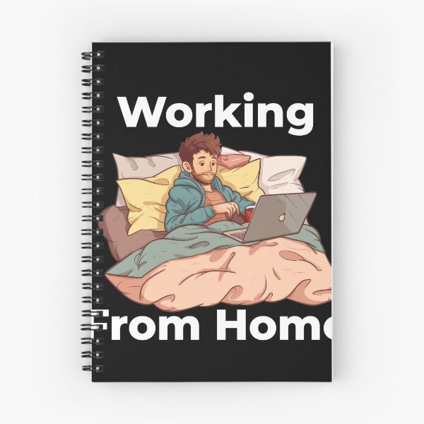 Item preview, Working From Home Man In Bed designed and sold by Wormy-23.