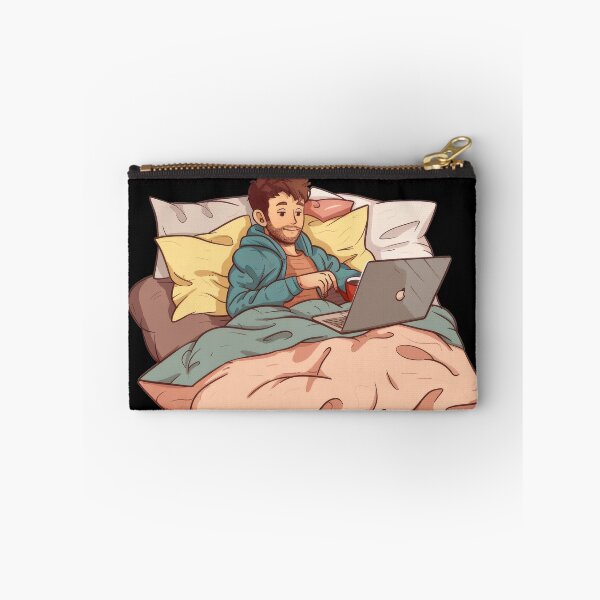 Item preview, Working From Home Man In Bed designed and sold by Wormy-23.