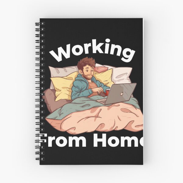 Item preview, Working From Home Man In Bed designed and sold by Wormy-23.