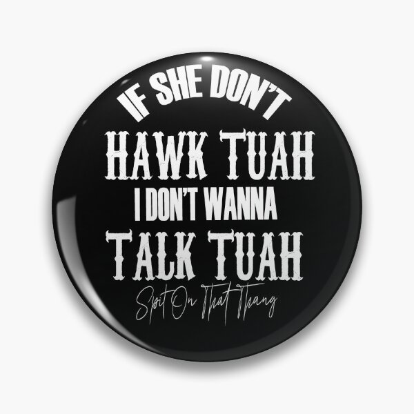 Item preview, Hawk Tuah in White: Elegant Nature Collection on Redbubble designed and sold by QueenOfDesigns.
