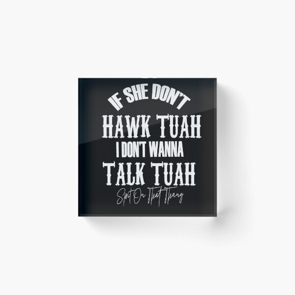 Item preview, Hawk Tuah in White: Elegant Nature Collection on Redbubble designed and sold by QueenOfDesigns.