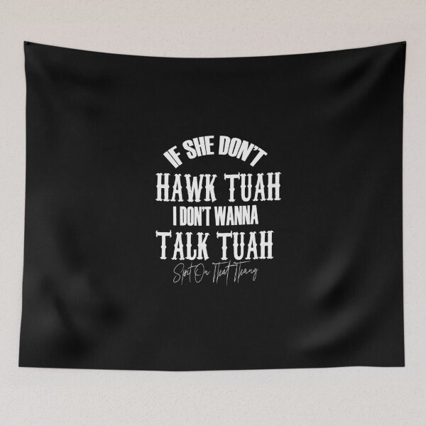 Item preview, Hawk Tuah in White: Elegant Nature Collection on Redbubble designed and sold by QueenOfDesigns.