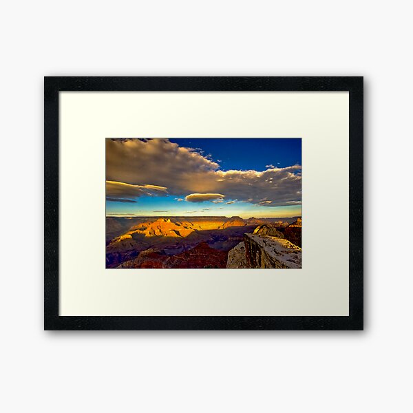 Clouds Over The Grand Canyon Framed Art Print