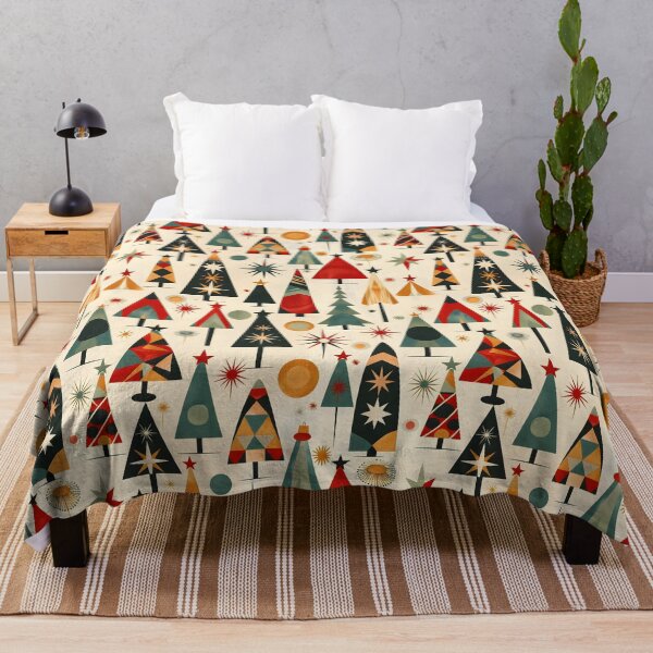 Item preview, Retro Christmas Pattern - Christmas Trees designed and sold by sheprint.