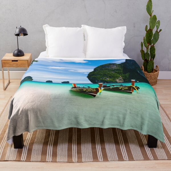 Item preview, "Escape to the tropical paradise of Phi Phi Island, where turquoise waters lap against white sandy beaches and limestone cliffs rise from the sea." designed and sold by Zbigniew Skrodzki.
