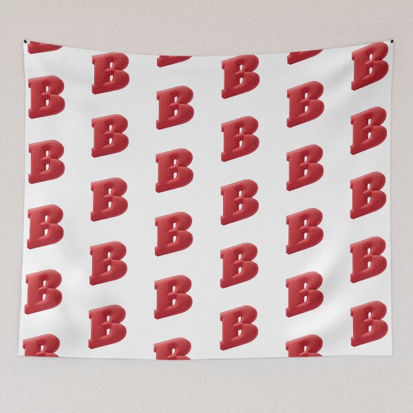 Item preview, Floating Red Cushion Letter B - 3D Fabric Alphabet Series designed and sold by uncoXab.