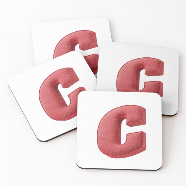 Item preview, Floating Red Cushion Letter C - 3D Fabric Alphabet Series designed and sold by uncoXab.