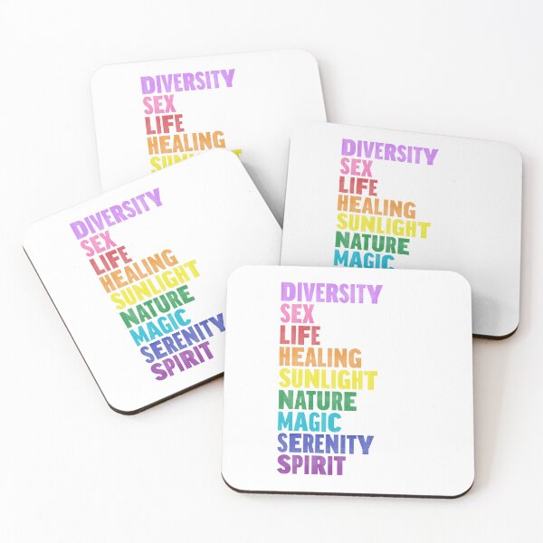 Item preview, LGBTQIA flag meanings - wood type v7 designed and sold by Skyler Orion X.