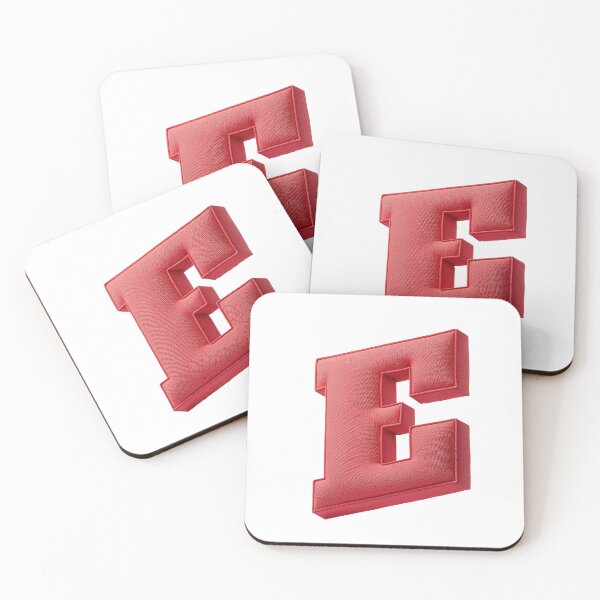 Item preview, Floating Red Cushion Letter E - 3D Fabric Alphabet Series designed and sold by uncoXab.