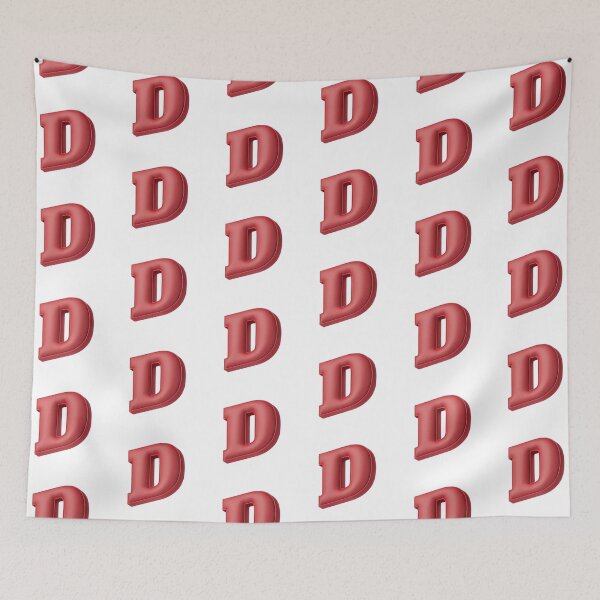 Item preview, Floating Red Cushion Letter D - 3D Fabric Alphabet Series designed and sold by uncoXab.