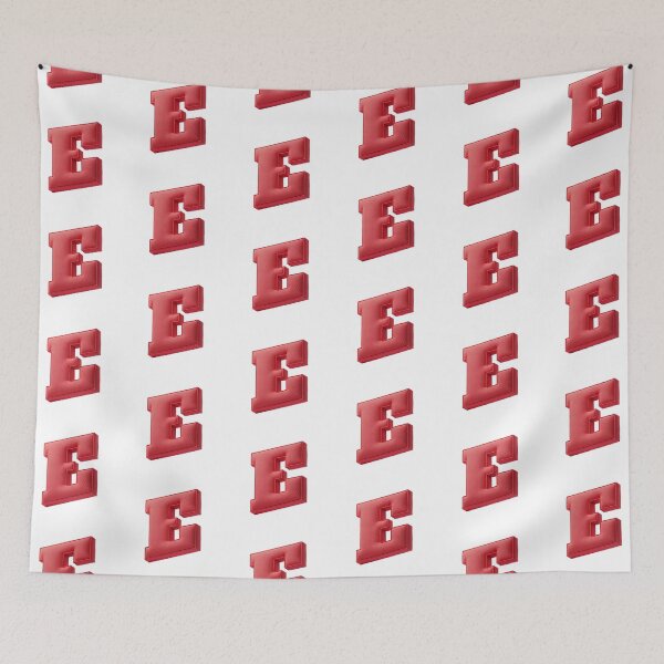 Item preview, Floating Red Cushion Letter E - 3D Fabric Alphabet Series designed and sold by uncoXab.
