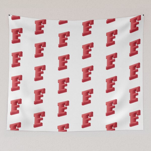 Item preview, Floating Red Cushion Letter F - 3D Fabric Alphabet Series designed and sold by uncoXab.