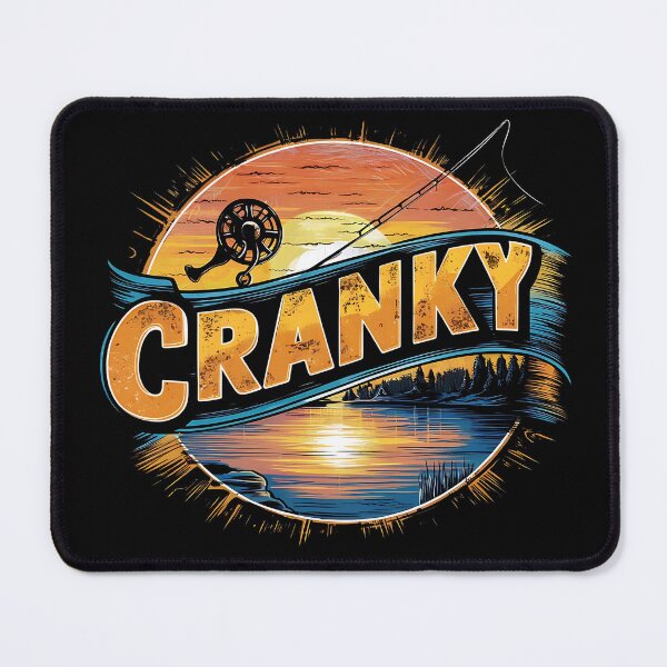 Item preview, Funny Cranky Fishing Reel Fishermen designed and sold by ArtByKatti.