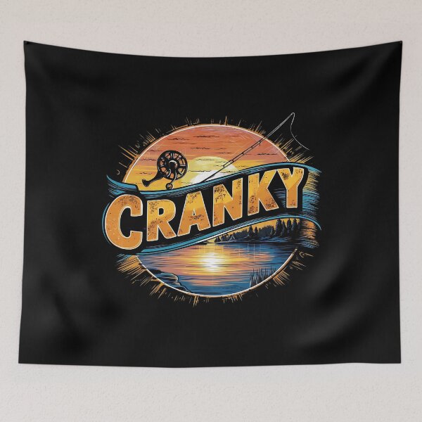 Item preview, Funny Cranky Fishing Reel Fishermen  designed and sold by ArtByKatti.