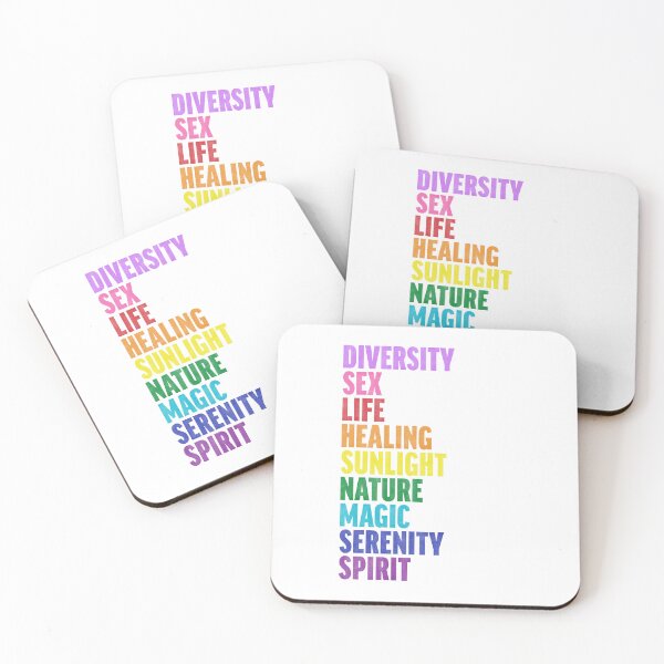 Item preview, LGBTQIA flag meanings - wood type v8 designed and sold by Skyler Orion X.