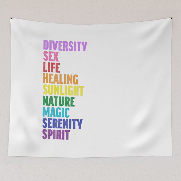 Item preview, LGBTQIA flag meanings - wood type v8 designed and sold by Skyler Orion X.