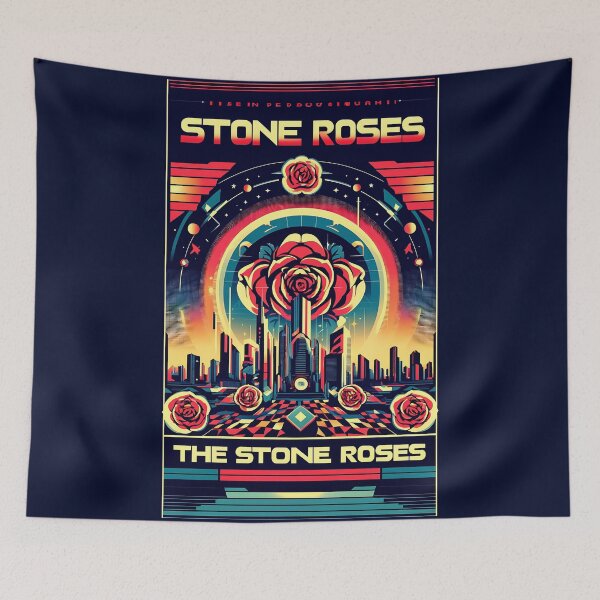 Item preview, The Stone Roses - retrofuturist Promotional Poster designed and sold by Sovietmovies.