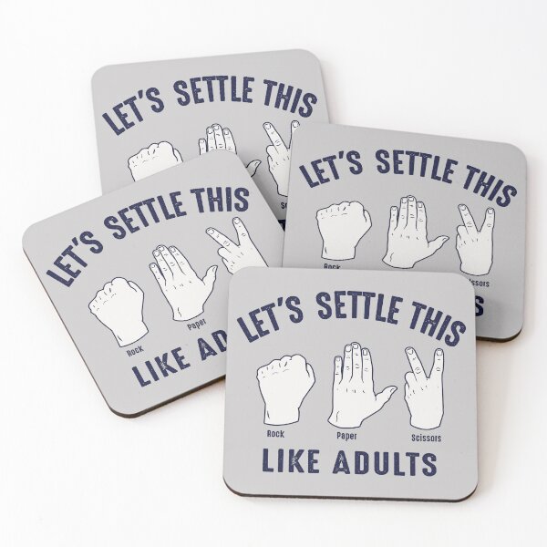 Item preview, Lets Settle This Like Adults Rock Paper Scissors Lts designed and sold by Alema Art.