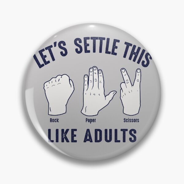Item preview, Lets Settle This Like Adults Rock Paper Scissors Lts designed and sold by Alema Art.