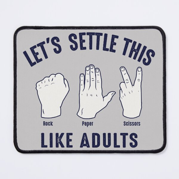 Item preview, Lets Settle This Like Adults Rock Paper Scissors Lts designed and sold by Alema Art.