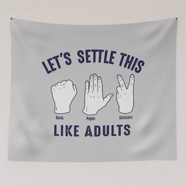 Item preview, Lets Settle This Like Adults Rock Paper Scissors Lts designed and sold by Alema Art.
