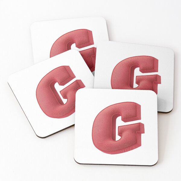 Item preview, Floating Red Cushion Letter G - 3D Fabric Alphabet Series designed and sold by uncoXab.
