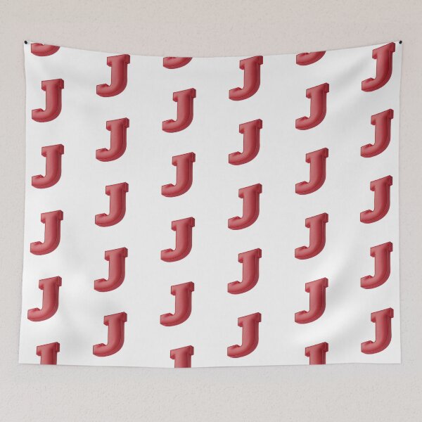 Item preview, Floating Red Cushion Letter J - 3D Fabric Alphabet Series designed and sold by uncoXab.
