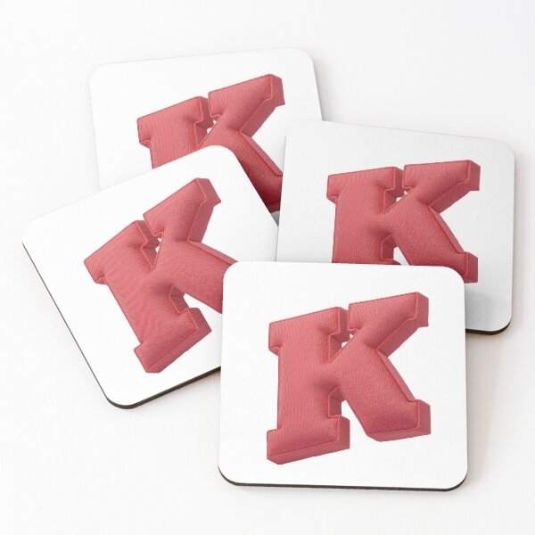 Item preview, Floating Red Cushion Letter K - 3D Fabric Alphabet Series designed and sold by uncoXab.