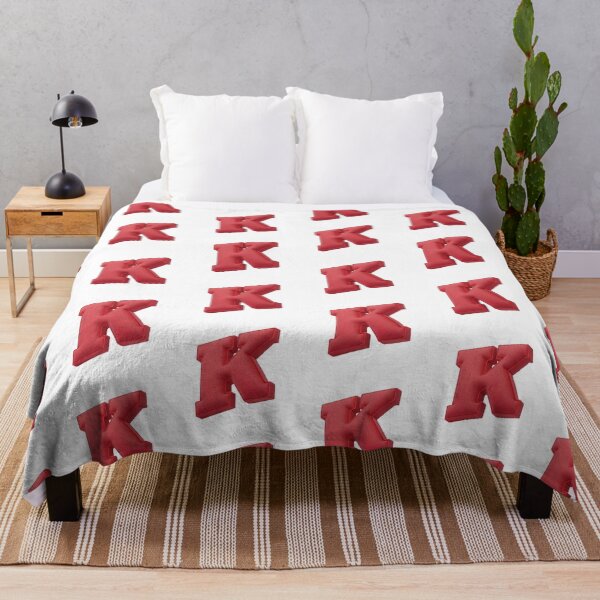 Item preview, Floating Red Cushion Letter K - 3D Fabric Alphabet Series designed and sold by uncoXab.
