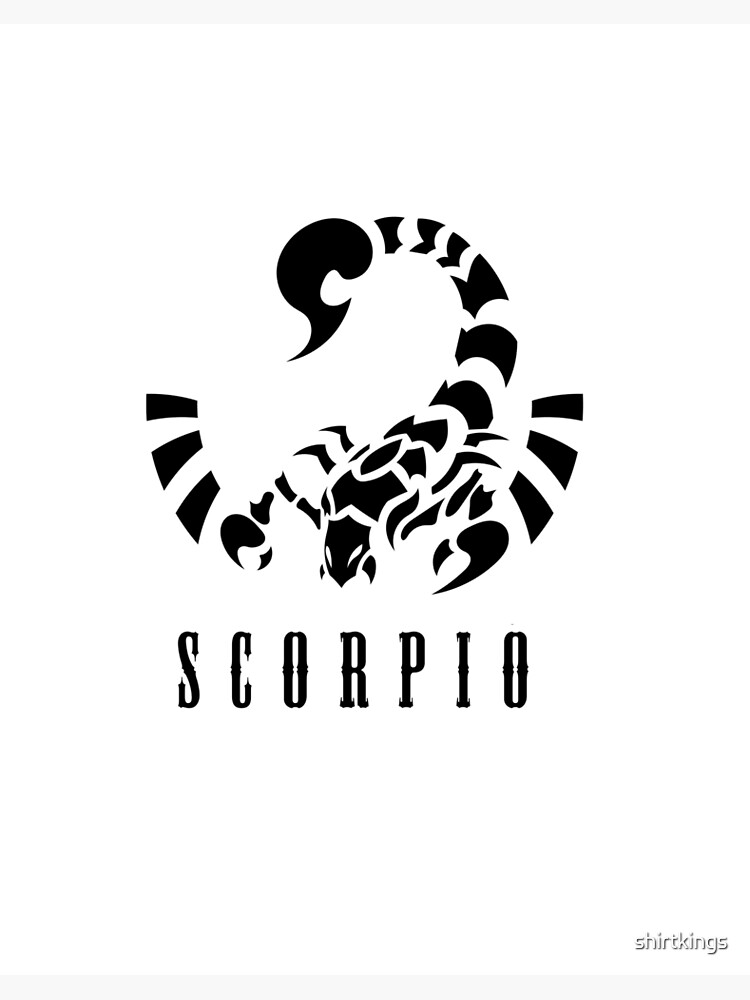 Scorpio Born in November Art Board Print