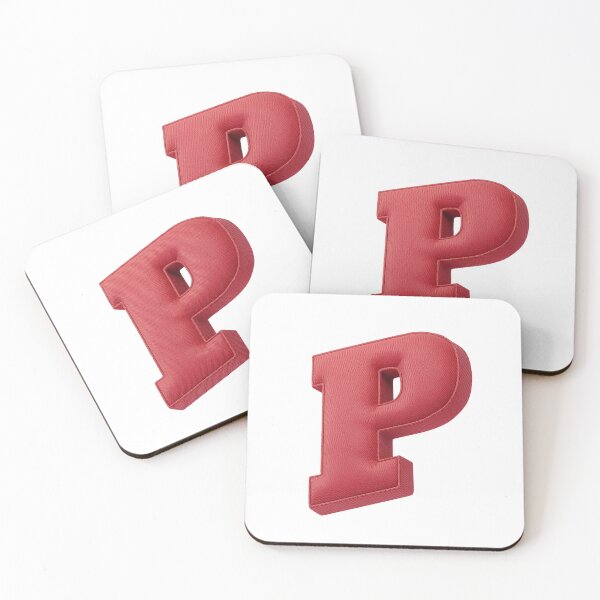 Item preview, Floating Red Cushion Letter P - 3D Fabric Alphabet Series designed and sold by uncoXab.