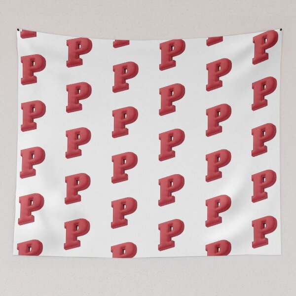 Item preview, Floating Red Cushion Letter P - 3D Fabric Alphabet Series designed and sold by uncoXab.