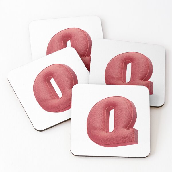 Item preview, Floating Red Cushion Letter Q - 3D Fabric Alphabet Series designed and sold by uncoXab.