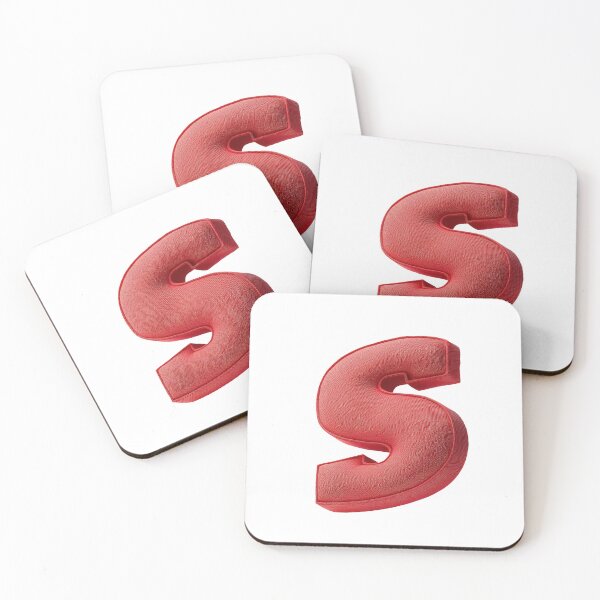 Item preview, Floating Red Cushion Letter S - 3D Fabric Alphabet Series designed and sold by uncoXab.