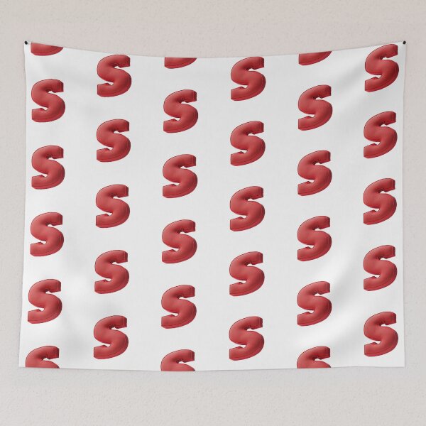 Item preview, Floating Red Cushion Letter S - 3D Fabric Alphabet Series designed and sold by uncoXab.