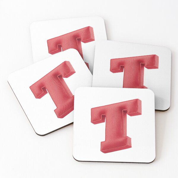 Item preview, Floating Red Cushion Letter T - 3D Fabric Alphabet Series designed and sold by uncoXab.