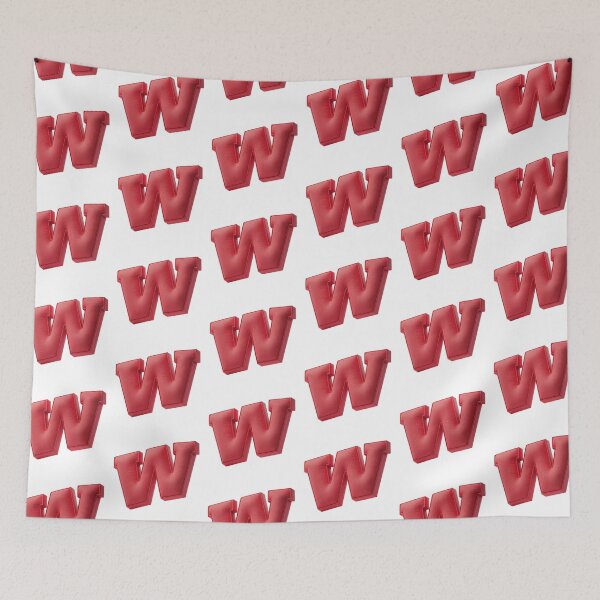 Item preview, Floating Red Cushion Letter W - 3D Fabric Alphabet Series designed and sold by uncoXab.