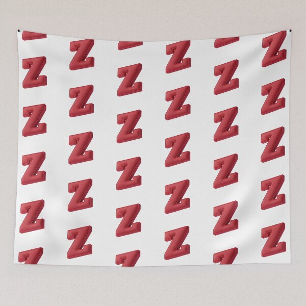 Item preview, Floating Red Cushion Letter Z - 3D Fabric Alphabet Series designed and sold by uncoXab.