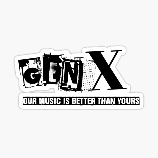 Item preview, Gen X Our Music Is Better Than Yours black  designed and sold by carriecavender.