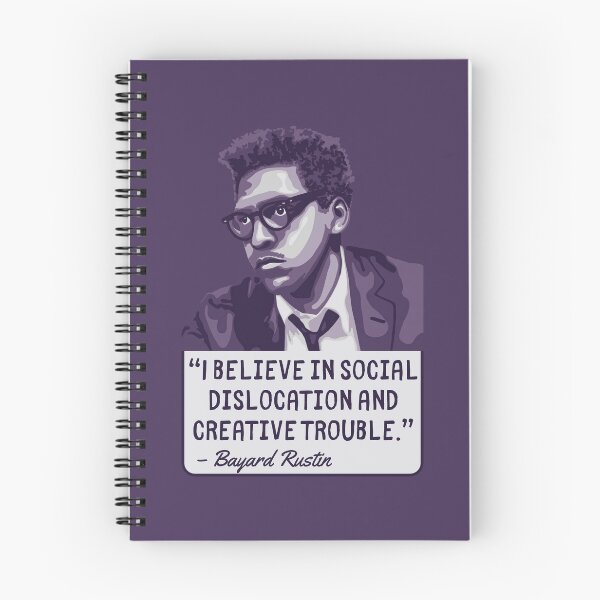 Item preview, Bayard Rustin Portrait and Quote designed and sold by Unhinged Heather.