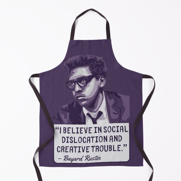 Item preview, Bayard Rustin Portrait and Quote designed and sold by Unhinged Heather.