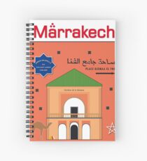 Marrakech Morocco Maghreb Islam vintage decoration design Spiral Notebook