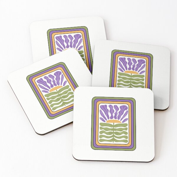 Item preview, Retro Geometric Pattern Design Art 80s Trendy Flower  T-shirt Sticker designed and sold by ThinkNature!.