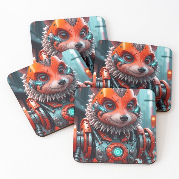 Item preview, Cool Futuristic Cyborg Hedgehog Killer Robot designed and sold by TheArtOfPat.