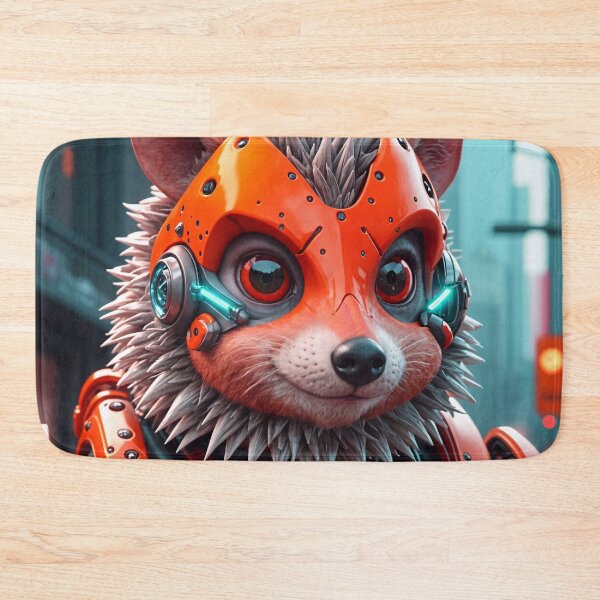 Item preview, Cool Futuristic Cyborg Hedgehog Killer Robot designed and sold by TheArtOfPat.