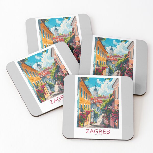 Item preview, Zagreb Croatia - Travel art designed and sold by Marciolini.