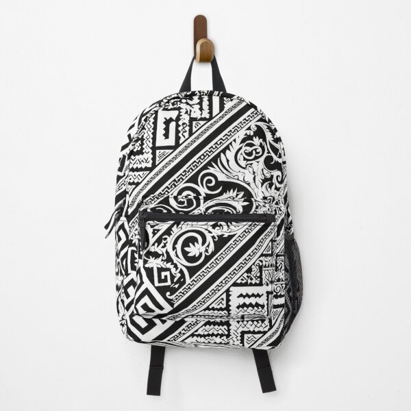 Item preview, Black & White Greek Key Motif III | Seamless designed and sold by Unrooted.