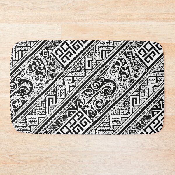 Item preview, Motivo clave griego blanco y negro III | Sin costura designed and sold by Unrooted.