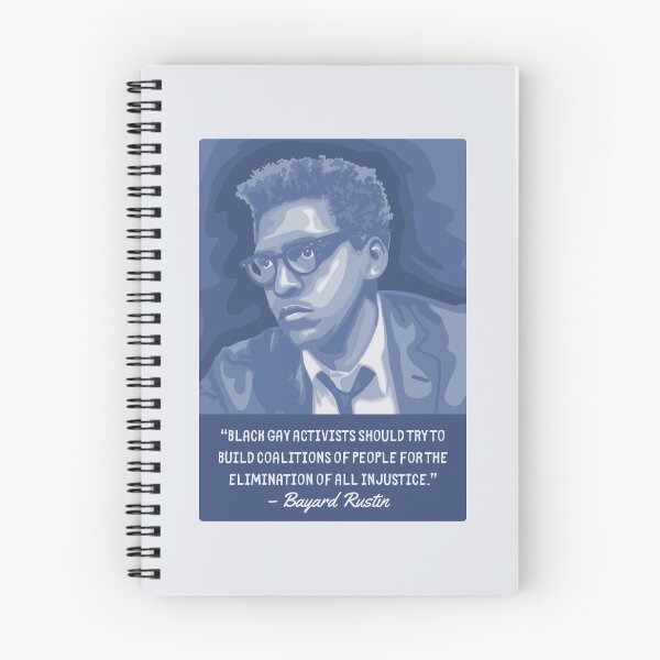 Item preview, Bayard Rustin Portrait and Quote designed and sold by Unhinged Heather.