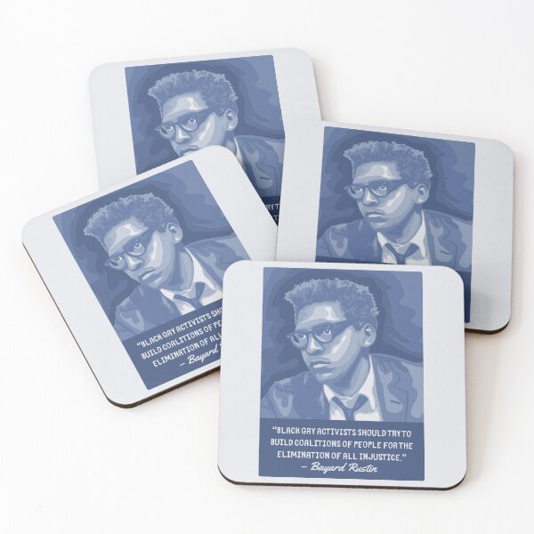 Item preview, Bayard Rustin Portrait and Quote designed and sold by Unhinged Heather.